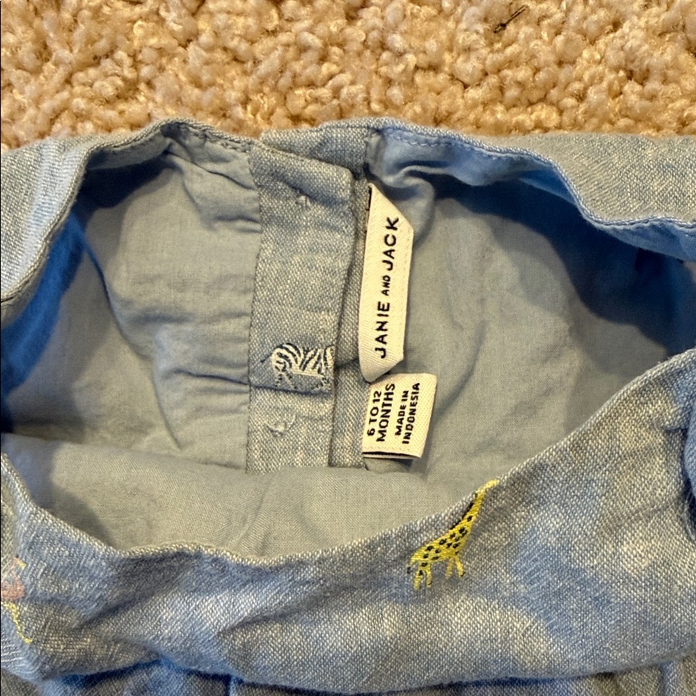 Janie and Jack Charming Blue Chambray Set - Picture 5 of 8